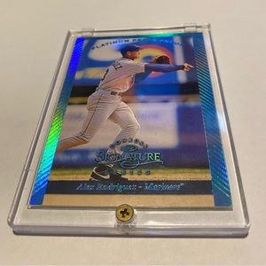 Alex Rodriguez Rare! 1997 Refractor Platinum Press Proof Donruss Baseball Card
